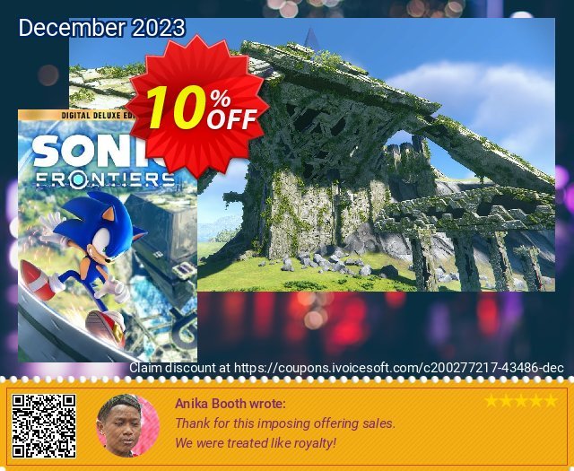 Sonic Frontiers - Digital Deluxe PC umwerfenden Beförderung Bildschirmfoto