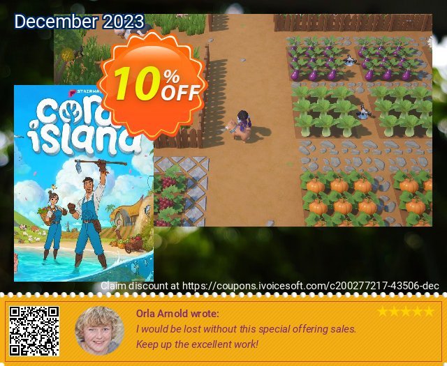 Coral Island PC discount 10% OFF, 2024 Mother Day promo. Coral Island PC Deal 2024 CDkeys