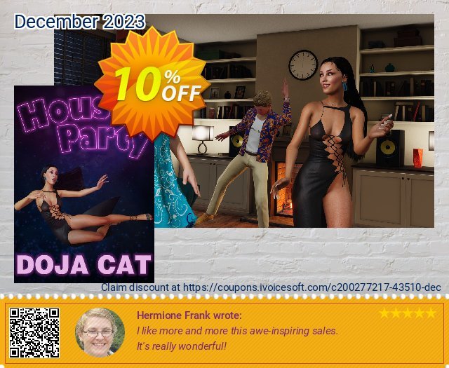 House Party - Doja Cat Expansion Pack PC - DLC 驚くばかり 昇進させること スクリーンショット