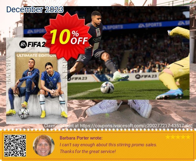 FIFA 23 Ultimate Edition PC (Origin) discount 10% OFF, 2024 Memorial Day sales. FIFA 23 Ultimate Edition PC (Origin) Deal 2024 CDkeys