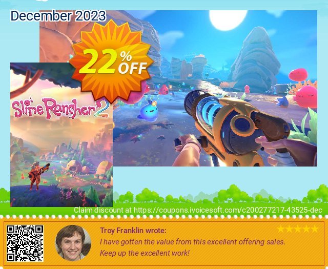 Slime Rancher 2 PC discount 22% OFF, 2024 Mother's Day promo. Slime Rancher 2 PC Deal 2024 CDkeys