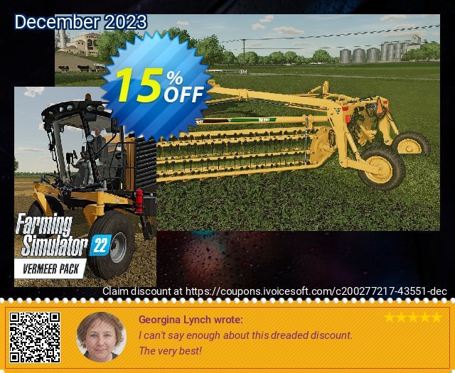 Farming Simulator 22 - Vermeer Pack PC - DLC menakuntukan penawaran loyalitas pelanggan Screenshot