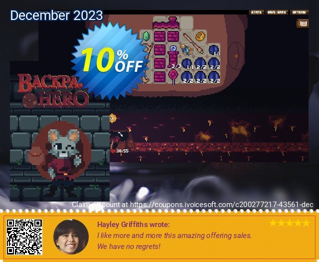 Backpack Hero PC erstaunlich Promotionsangebot Bildschirmfoto
