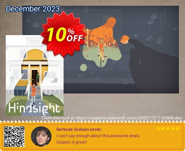 Hindsight PC discount 10% OFF, 2024 Resurrection Sunday offering sales. Hindsight PC Deal 2024 CDkeys