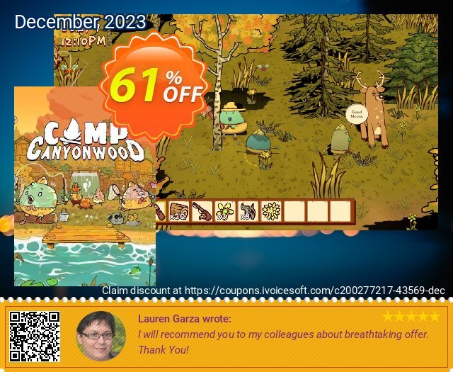 Camp Canyonwood PC verblüffend Preisreduzierung Bildschirmfoto