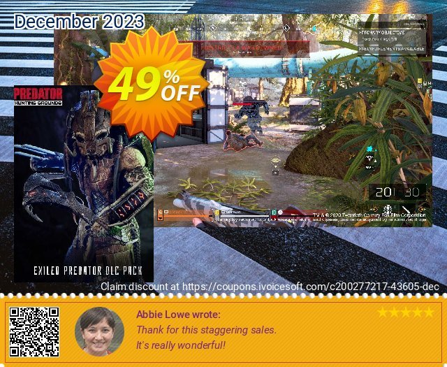 Predator: Hunting Grounds - Exiled Predator PC - DLC luar biasa voucher promo Screenshot