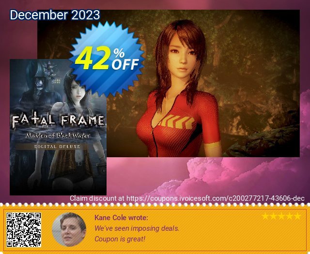 FATAL FRAME / PROJECT ZERO: Maiden of Black Water Deluxe Edition PC discount 42% OFF, 2024 Mother Day offering sales. FATAL FRAME / PROJECT ZERO: Maiden of Black Water Deluxe Edition PC Deal 2024 CDkeys