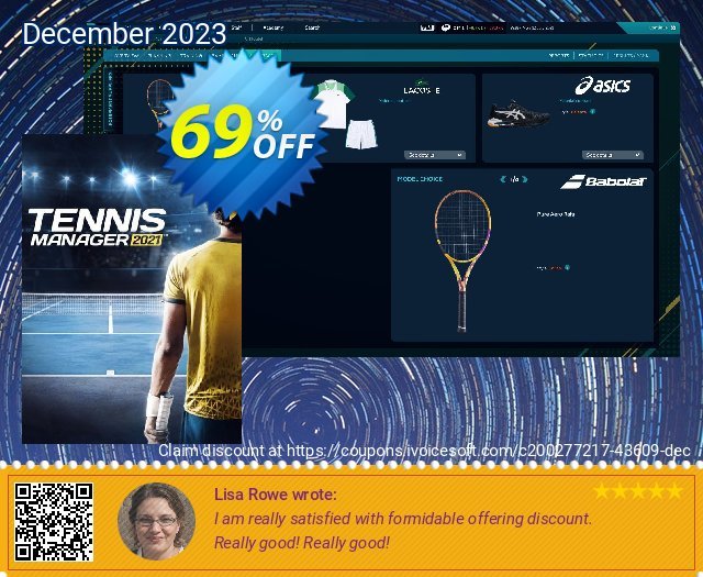 Tennis Manager 2021 PC umwerfende Preisnachlässe Bildschirmfoto