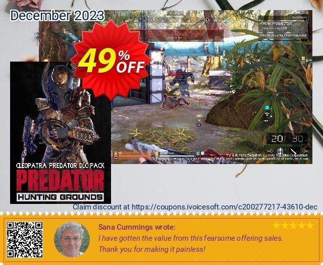 Predator: Hunting Grounds - Cleopatra PC - DLC 口が開きっ放し 割引 スクリーンショット