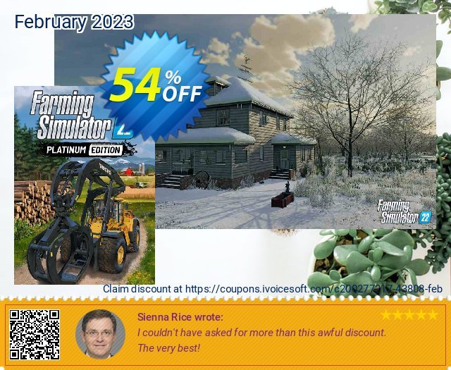 FARMING SIMULATOR 22 - PLATINUM EDITION PC (GIANTS) 令人惊奇的 产品销售 软件截图