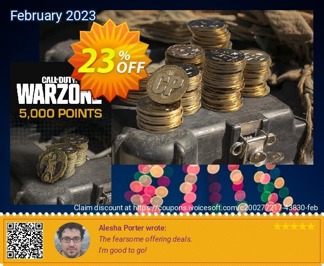 5,000 Call of Duty: Warzone Points Xbox (WW) discount 23% OFF, 2024 Mother's Day offering sales. 5,000 Call of Duty: Warzone Points Xbox (WW) Deal CDkeys