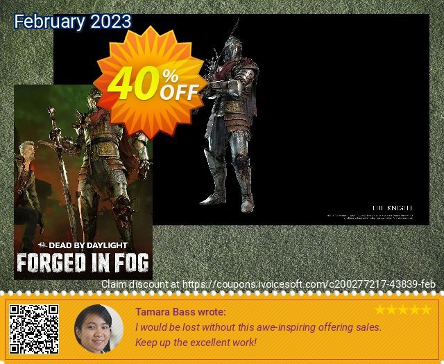 DEAD BY DAYLIGHT: FORGED IN FOG PC - DLC discount 40% OFF, 2024 African Liberation Day promotions. DEAD BY DAYLIGHT: FORGED IN FOG PC - DLC Deal CDkeys