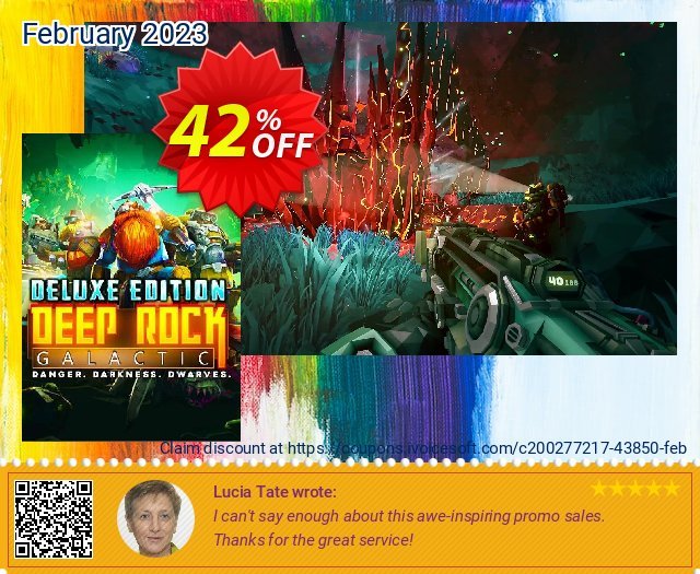 Deep Rock Galactic Deluxe Edition PC discount 42% OFF, 2024 Mother's Day offering sales. Deep Rock Galactic Deluxe Edition PC Deal CDkeys