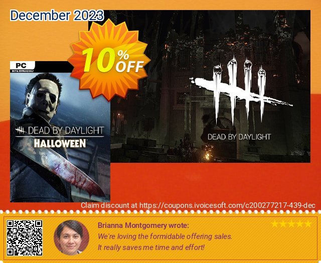 Dead by Daylight PC - The Halloween Chapter DLC discount 10% OFF, 2024 World Backup Day deals. Dead by Daylight PC - The Halloween Chapter DLC Deal