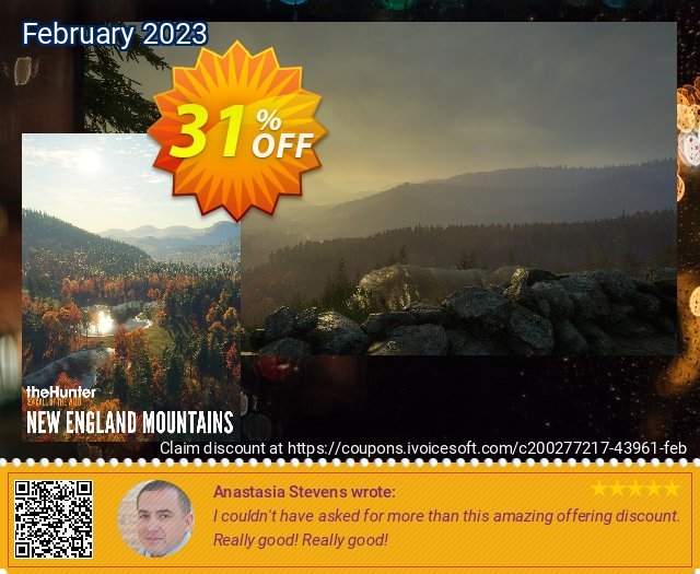 theHunter: Call of the Wild - New England Mountains PC - DLC ausschließenden Preisnachlass Bildschirmfoto