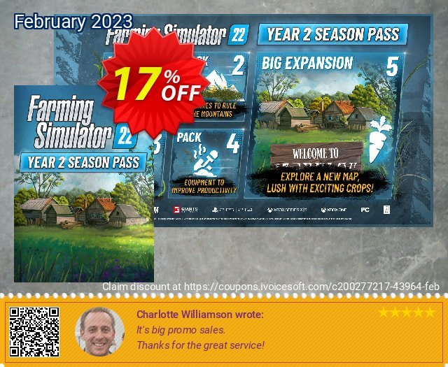 Farming Simulator 22 - Year 2 Season Pass PC - DLC unglaublich Rabatt Bildschirmfoto