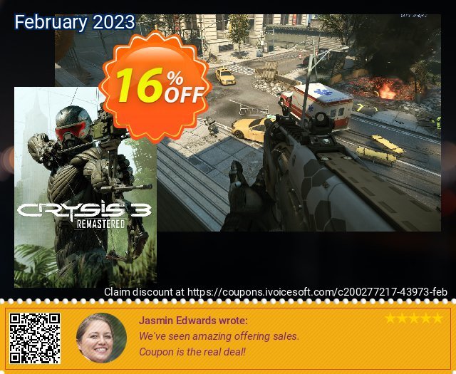 Crysis 3 Remastered PC discount 16% OFF, 2024 Int' Nurses Day sales. Crysis 3 Remastered PC Deal CDkeys