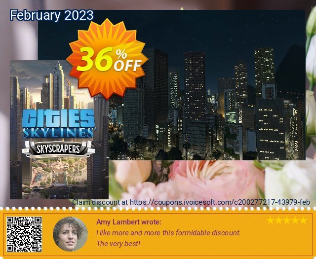 Cities: Skylines - Content Creator Pack: Skyscrapers PC - DLC mengherankan voucher promo Screenshot