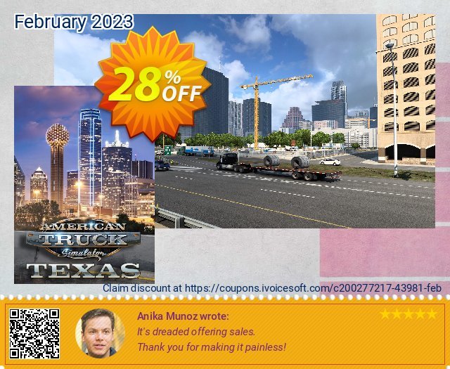 American Truck Simulator - Texas PC - DLC discount 28% OFF, 2024 Working Day promo. American Truck Simulator - Texas PC - DLC Deal CDkeys