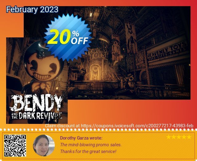 Bendy and the Dark Revival PC discount 20% OFF, 2024 World Ovarian Cancer Day offering sales. Bendy and the Dark Revival PC Deal CDkeys