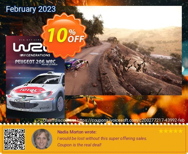 WRC Generations - Peugeot 206 WRC 2002 PC - DLC terpisah dr yg lain penawaran loyalitas pelanggan Screenshot