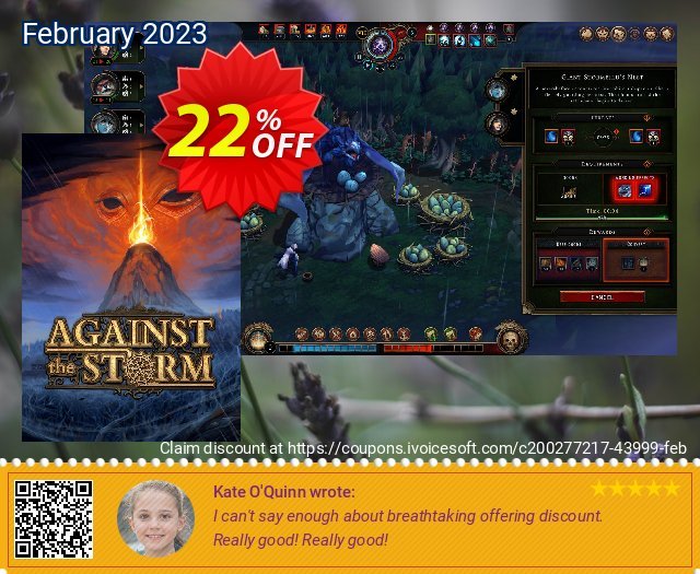 Against the Storm PC discount 22% OFF, 2024 African Liberation Day promo sales. Against the Storm PC Deal CDkeys