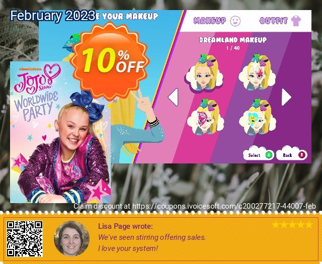 JoJo Siwa: Worldwide Party PC toll Verkaufsförderung Bildschirmfoto