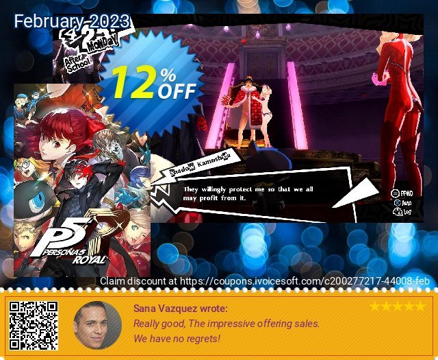 PERSONA 5 ROYAL PC discount 12% OFF, 2024 Int' Nurses Day offering sales. PERSONA 5 ROYAL PC Deal CDkeys