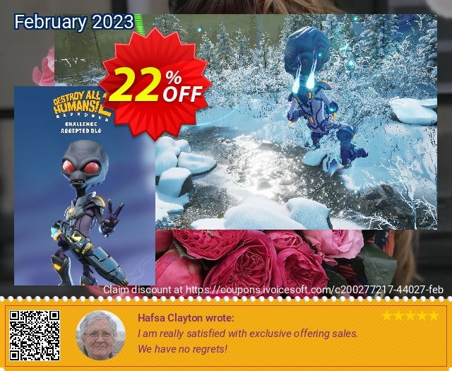 Destroy All Humans! 2 - Reprobed: Challenge Accepted PC - DLC discount 22% OFF, 2024 Memorial Day offering sales. Destroy All Humans! 2 - Reprobed: Challenge Accepted PC - DLC Deal CDkeys