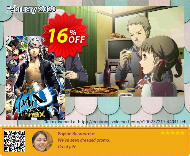 Persona 4 Arena Ultimax PC 优秀的 优惠券 软件截图