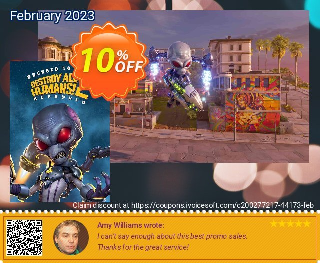Destroy All Humans! 2 - Reprobed: Dressed to Skill Edition Xbox Series X|S (US) klasse Nachlass Bildschirmfoto