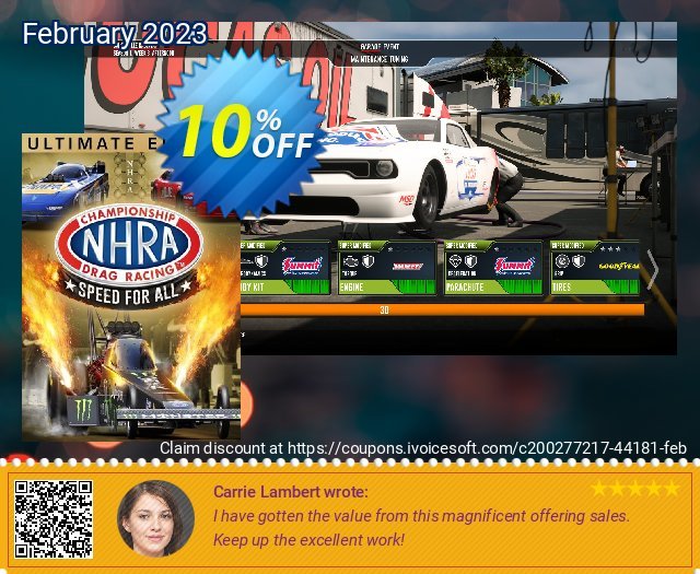 NHRA Championship Drag Racing: Speed For All - Ultimate Edition Xbox One & Xbox Series X|S (WW) discount 10% OFF, 2024 Working Day promotions. NHRA Championship Drag Racing: Speed For All - Ultimate Edition Xbox One & Xbox Series X|S (WW) Deal CDkeys