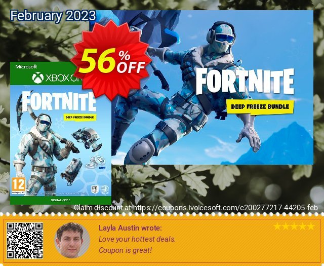 Fortnite Deep Freeze Bundle Xbox One klasse Preisnachlässe Bildschirmfoto