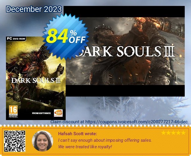 Dark Souls III 3 PC discount 84% OFF, 2022 January discount. Dark Souls III 3 PC Deal