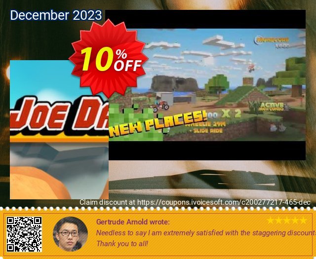 Joe Danger PC wunderschön Nachlass Bildschirmfoto