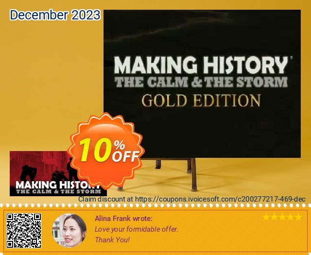 Making History The Calm & the Storm PC discount 10% OFF, 2024 Spring offering sales. Making History The Calm &amp; the Storm PC Deal