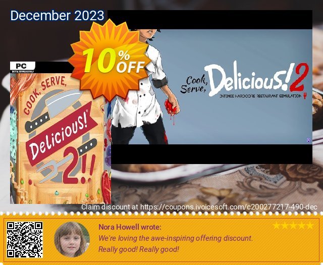 Cook Serve Delicious! 2!! PC discount 10% OFF, 2024 World Heritage Day offering sales. Cook Serve Delicious! 2!! PC Deal