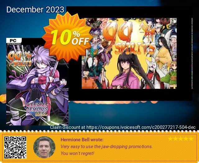 99 Spirits Weeping Demon's Bell PC discount 10% OFF, 2024 Spring offering sales. 99 Spirits Weeping Demon's Bell PC Deal