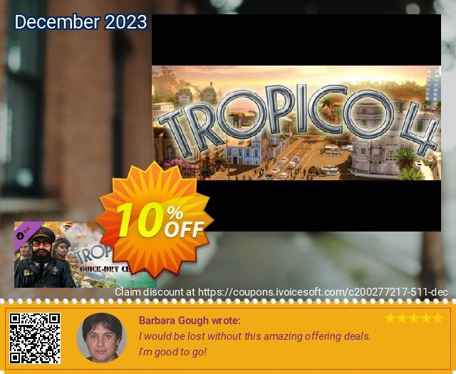 Get 10% OFF Tropico 4 Quickdry Cement DLC PC discount