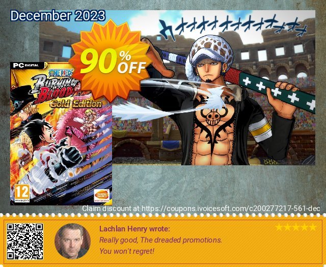 One Piece Burning Blood Gold Edition PC discount 90% OFF, 2024 April Fools' Day offering sales. One Piece Burning Blood Gold Edition PC Deal