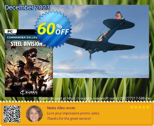 Steel Division 2 - Commander Deluxe Edition PC discount 60% OFF, 2024 Resurrection Sunday promotions. Steel Division 2 - Commander Deluxe Edition PC Deal