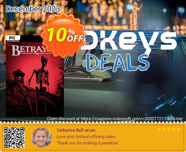 Betrayer PC discount 10% OFF, 2024 World Heritage Day offering sales. Betrayer PC Deal