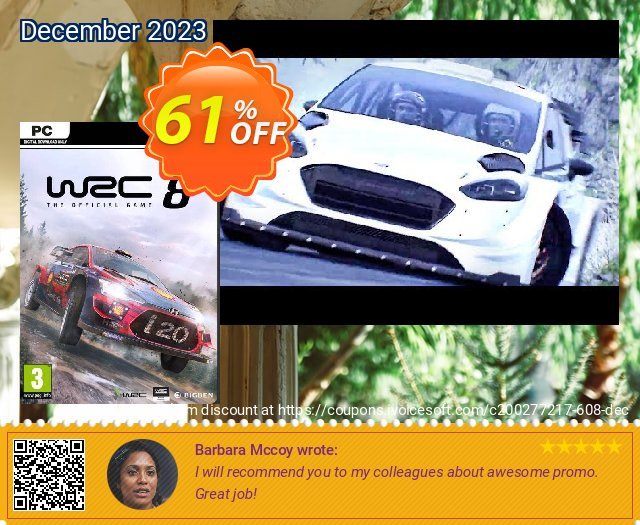 WRC 8 FIA World Rally Championship PC 令人惊奇的 产品销售 软件截图