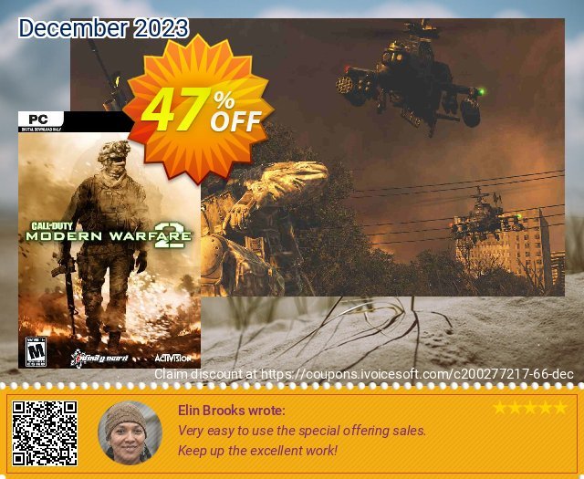 Call of Duty (COD): Modern Warfare 2 (PC) discount 47% OFF, 2022 Women's Day offering sales. Call of Duty (COD): Modern Warfare 2 (PC) Deal