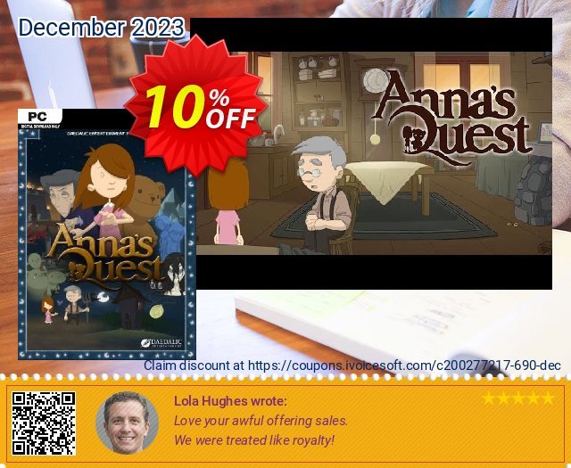 Anna's Quest PC discount 10% OFF, 2024 World Heritage Day offering deals. Anna's Quest PC Deal