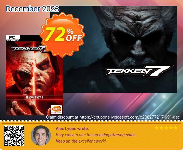 Tekken 7 - Season Pass 2 PC discount 72% OFF, 2024 April Fools' Day promo sales. Tekken 7 - Season Pass 2 PC Deal