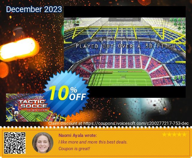 Tactical Soccer The New Season PC faszinierende Promotionsangebot Bildschirmfoto