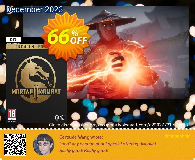 Mortal Kombat 11 Premium Edition PC 令人敬畏的 促销 软件截图