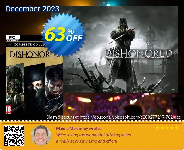 Dishonored Complete Collection PC discount 63% OFF, 2024 Easter Day offer. Dishonored Complete Collection PC Deal