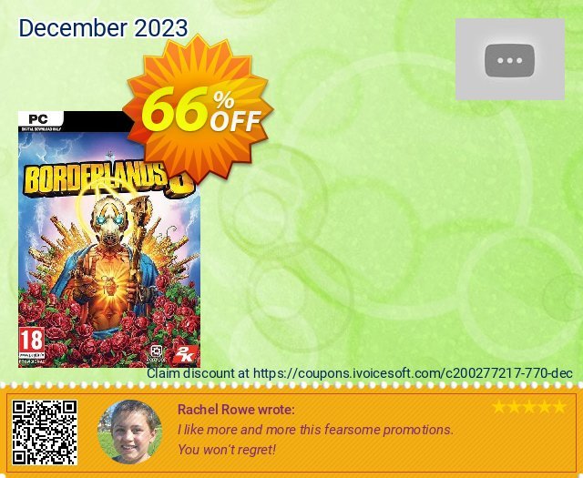 Borderlands 3 PC (WW) 美妙的 折扣码 软件截图